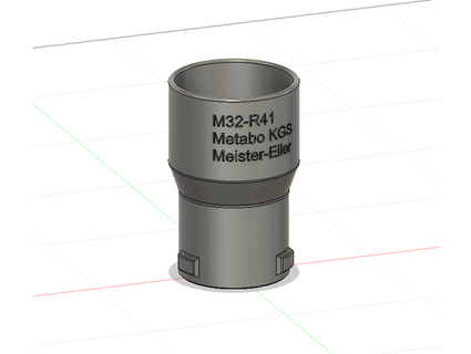 osvac adapter m32-r40 - metabo kgs urlader 3d print model - Mito3D