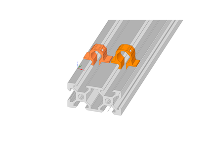 Kabel Clip 2020 vslot Profil Postleitzahl Krawatte poblopuablo 3d print model - Mito3D