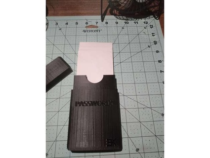 índice cartão caixa senha guardador mp10miniguy 3d print model - Mito3D