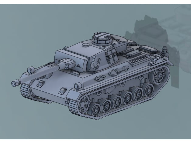 panzerkampfwagen iii ausf jerryflame555 3D print model - Mito3D