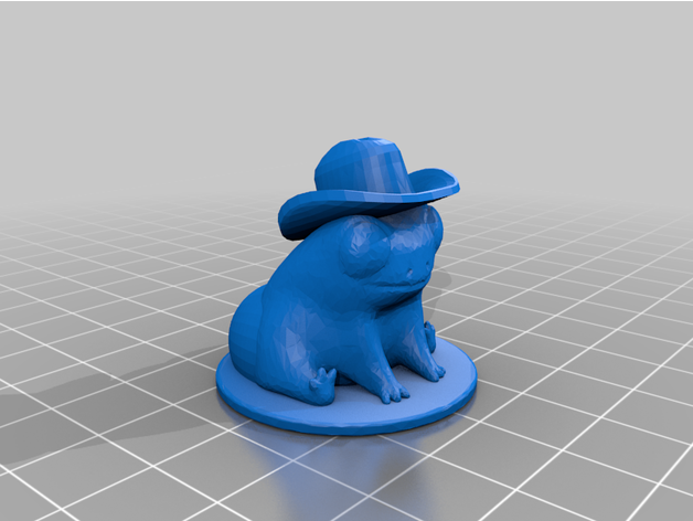 thiccums fred cowboy frog brandon216666 3D print model - Mito3D