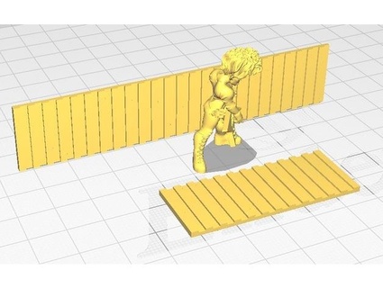 flat style corrugated tiles tolemykus 3d print model - Mito3D