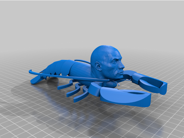 rock lobster ackbad 3D print model - Mito3D