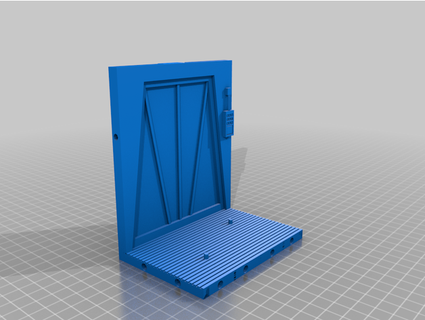 kenner star wars inspired automatic door playset trying 3d print model - Mito3D