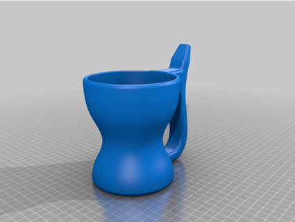 mug integrated straw lianaracer 3d print model - Mito3D