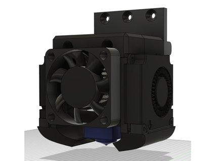 nom v6 hotend titulaire soutien 4010 radial Ventilateurs 40 mm Coldend ventilateur vie Brian 3d print model - Mito3D
