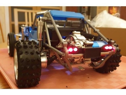 tamiya sauvage arrière LED titulaires argenttriple 3d print model - Mito3D