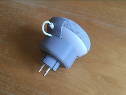 google nest mini eu v1 socket direct stand schuko fr stv-is-it 3d print model - Mito3D
