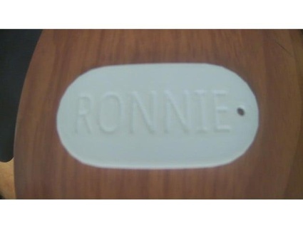 customizable military dog tag rondawg1 3d print model - Mito3D