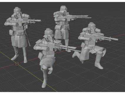 krieg infantry aiming pose trungquang1999 3d print model - Mito3D