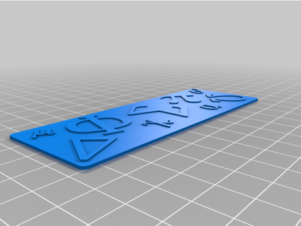 mathematics bookmarker walnka 3d print model - Mito3D