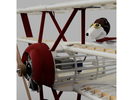 barone rosso snoopy pilota 3d stampato rc triplano raslocum 3d print model - Mito3D