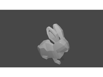 low poly rabbit thorvicnet 3d print model - Mito3D