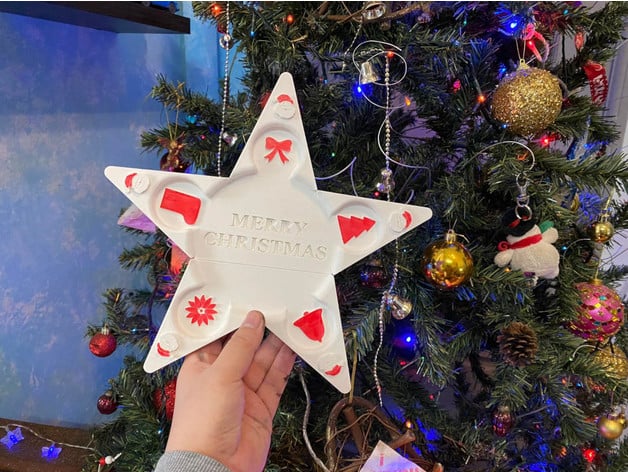 Navidad estrella vela soporte emanuel chmielowski 3D print model - Mito3D