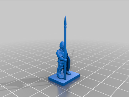 idades Oriental romano luz infantaria cara feira 3d print model - Mito3D
