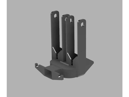 remixed fan holder - 2x vertical gmonkeyuk 3d print model - Mito3D