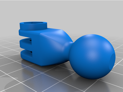 3 way 20 gopro montare sostituzione palla comune max bwr250 3d print model - Mito3D