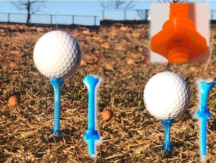 Ajustable golf tee maman fuku 3d print model - Mito3D