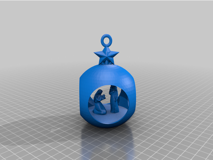 doğuş Noel süs sooprman 3d print model - Mito3D