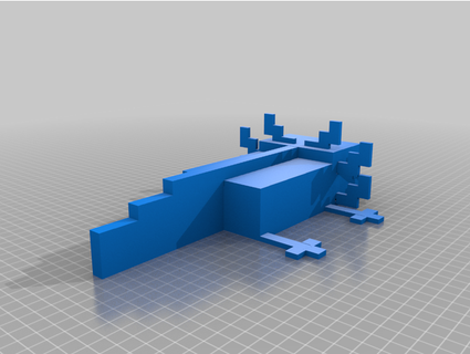 Minecraft aksolotl nolanobble 3d print model - Mito3D