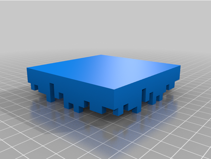 Minecraft erba bloccare floofy 3d print model - Mito3D
