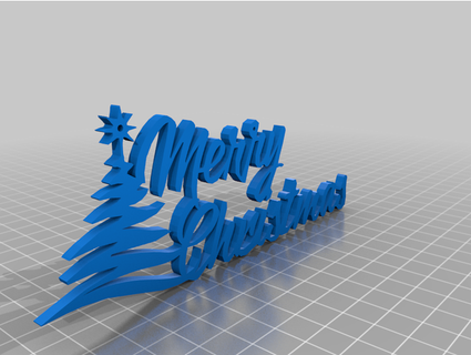 merry christmas aveca 3d print model - Mito3D