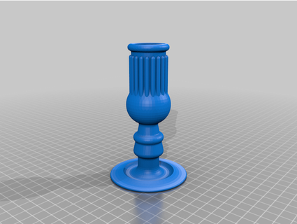 candlestick hrdlickad 3d print model - Mito3D