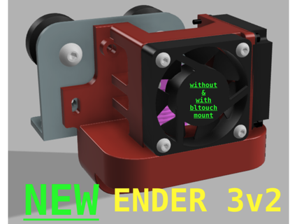 Mini Satsana Ender 3 v2 bltouch montieren mknet 3d print model - Mito3D