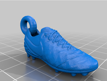 Football chaussure porte clés qwerty Andry 3d print model - Mito3D