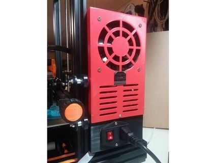 ender 3 pro power supply cover 92x92x25 fan artworkvideo 3d print model - Mito3D