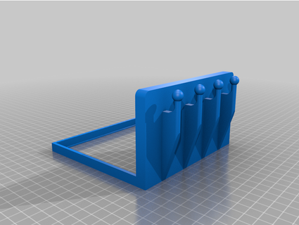 emergency light shelf key rack superhelix 3d print model - Mito3D