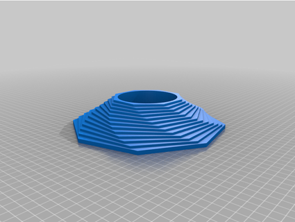géométrique octogone vase chaseuk45 3d print model - Mito3D