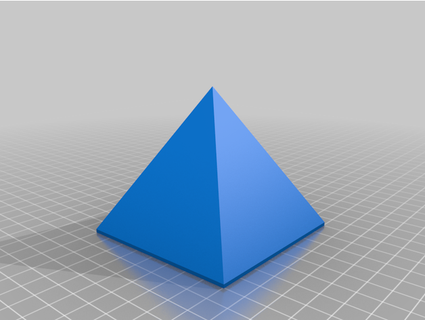 equilátero pirâmide 80 mm mzaran 3d print model - Mito3D