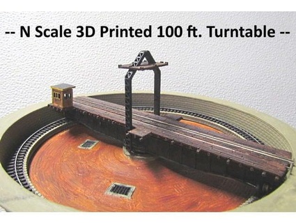 n scale turntable part 5 -- turntable arch sumner  3d print model - Mito3D