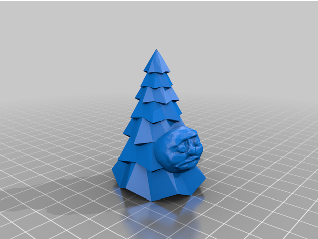 woody christmas tree nednil512 3D print model - Mito3D