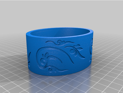 vine patterned bracelet pcn3dprinting 3d print model - Mito3D