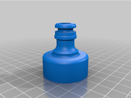 bottle rocket garden nozzle glued cap 3dvectordc 3d print model - Mito3D