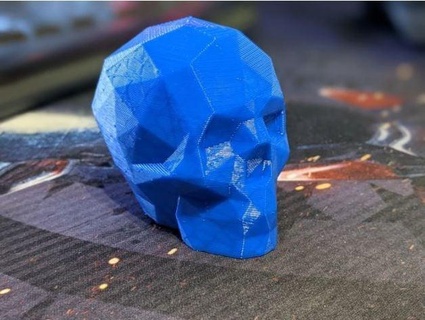 faible poly crâne retravaillé scootermac 3d print model - Mito3D