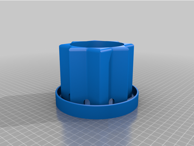 planter dish drain florin p 3D print model - Mito3D