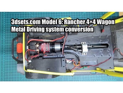 3dsetscom modèle 6 propriétaire ranch 4 wagon milieu position batterie plateau ellbc 3d print model - Mito3D