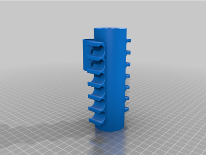 nerf Stryfe barril dardo suporte vista rozcoeb 3d print model - Mito3D