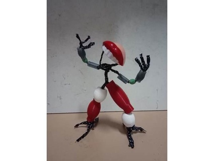 modular doll legs & hip interaubis 3d print model - Mito3D