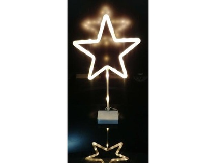 illuminated 5 point star algisneblett 3d print model - Mito3D