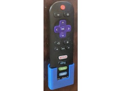 roku tv remote wall mount carl olson 3d print model - Mito3D