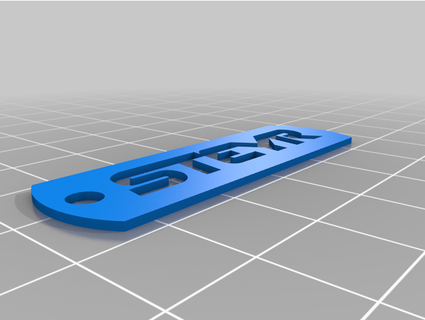 Steyr porte clés arrondi clins 39 oeil 3d print model - Mito3D