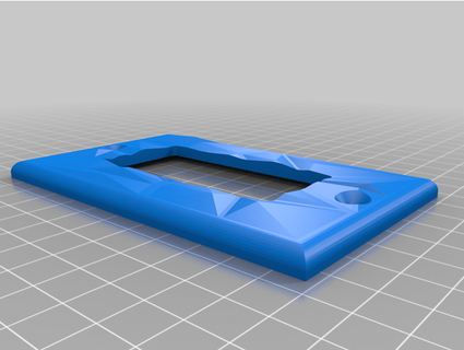 voronoi rocker light switch cover leimapapa 3d print model - Mito3D