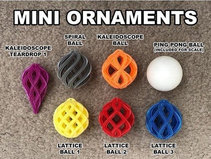 mini Natale ornamenti dazus 3d print model - Mito3D