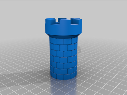 castle tower remcoder 3d print model - Mito3D
