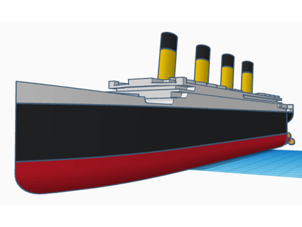 simple rms titanic deltagamma 3d print model - Mito3D