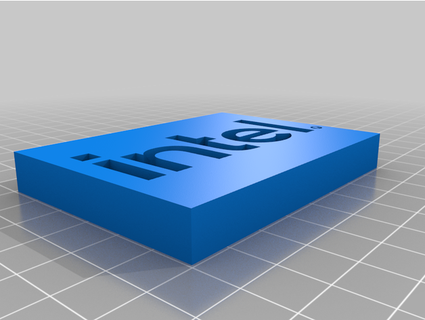 intel 2020 logo badge emu558 3d print model - Mito3D